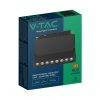 Oprawa szynoprzewód smart 48V V-TAC 10W LED CCT 30st smart WI-FI tracklight czarna VT-3610 2700K-6400K 900lm 3 lata gwarancji